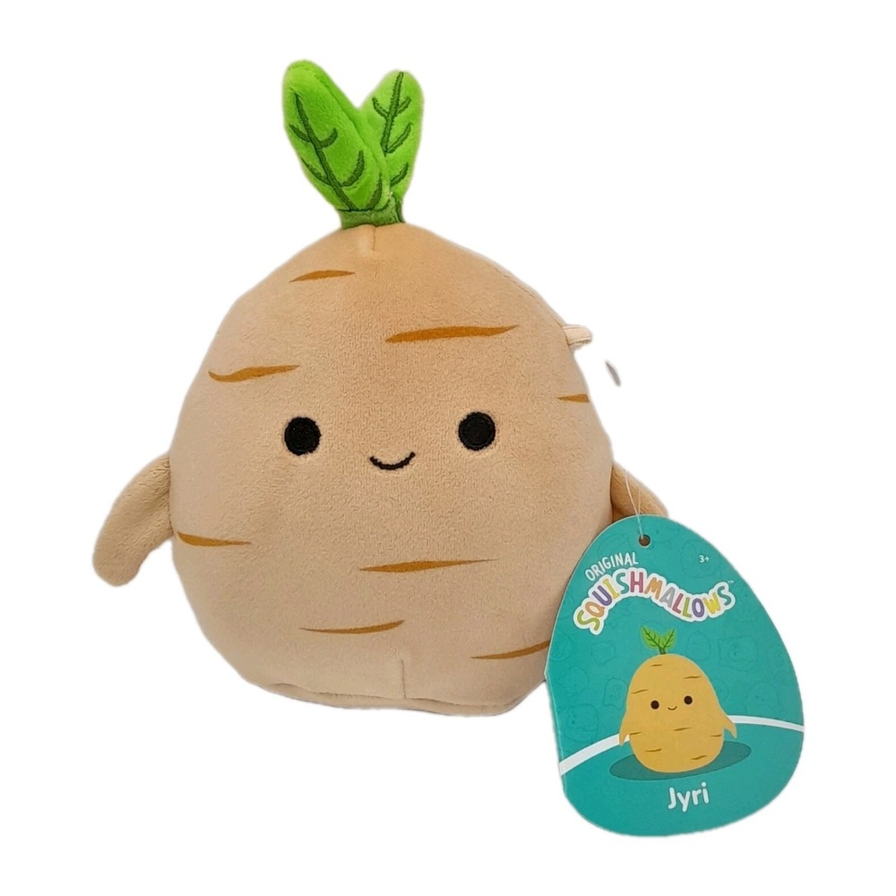 Squishmallows Jyri Ginseng Ginger Root‎ Plush 5" Stuffed Animal NWT 2024